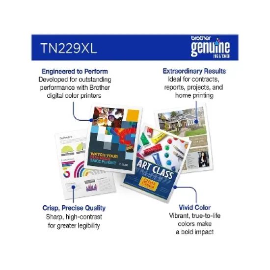 Brother TN229XL Yellow High Yield Toner Cartridge (TN229XLY) image {2}