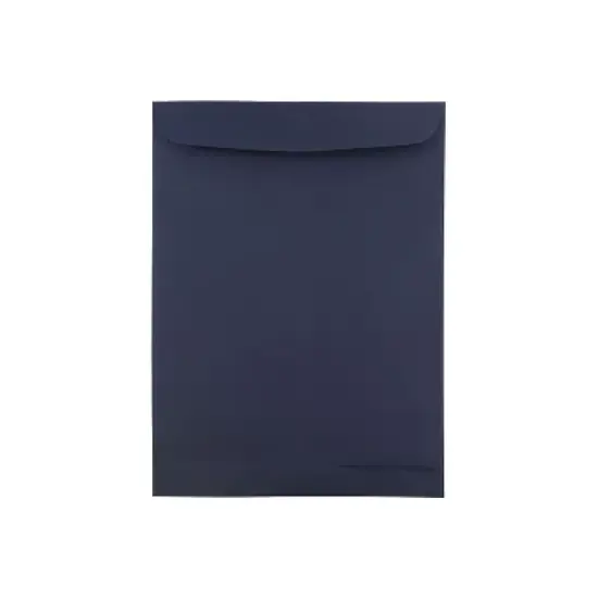 JAM Paper Open End Catalog Envelope 9" x 12" Navy Blue 50/Pack (51287431I) image {4}