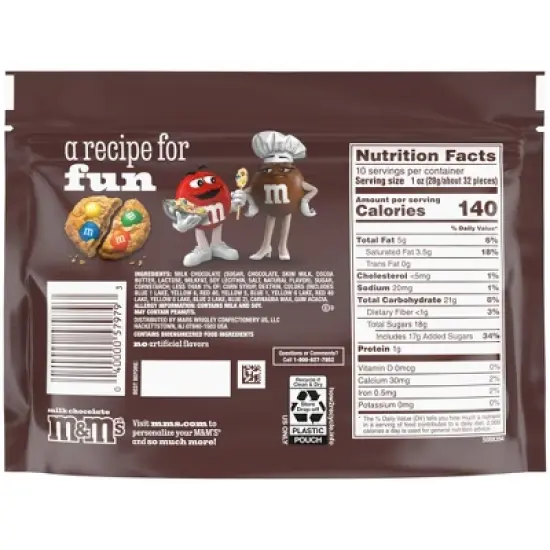 M&M's Milk Chocolate Candy - Sharing Size - 10oz image {8}