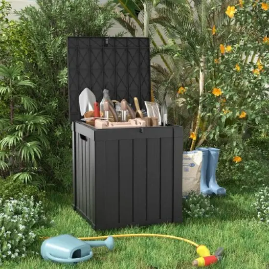 Chic Crate-50 Gallon Plastic Deck Box image {1}