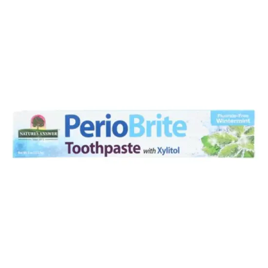 Nature's Answer Periobrite Wintermint Natural Brightening Toothpaste  - 1 Each - 4 OZ image {2}