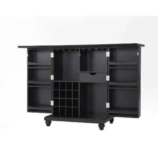 Cambridge Expandable Bar Cabinet Black - Crosley image {6}