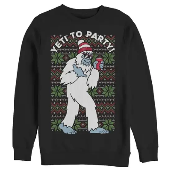 Men's Lost Gods Yeti to Party Sweatshirt image {3}