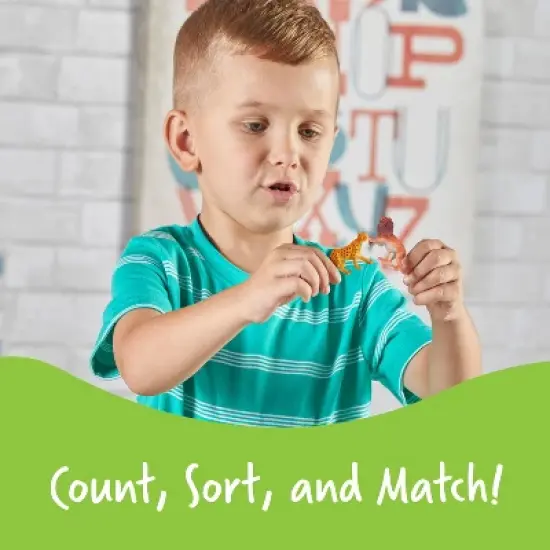 Learning Resources Jungle Animal Counters - 60 Pieces, Ages 3+ Toddler Learning Toys, Educational Counting and Sorting Toys image {1}