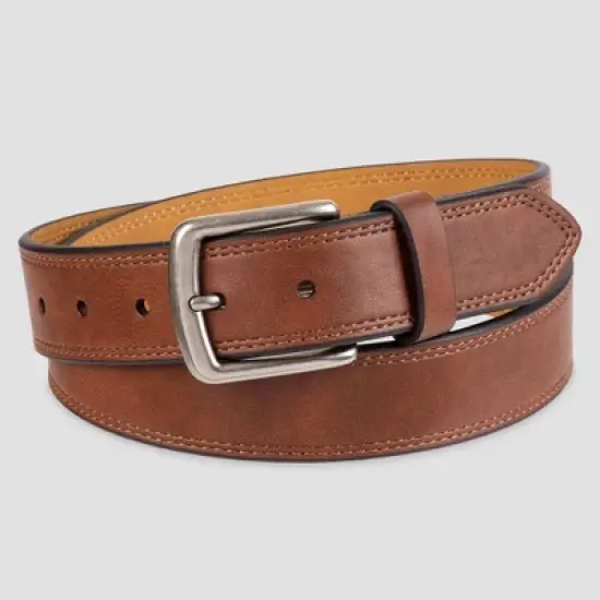 Men's Marled Double stitch Belt - Goodfellow & Co&trade; Tan image {2}