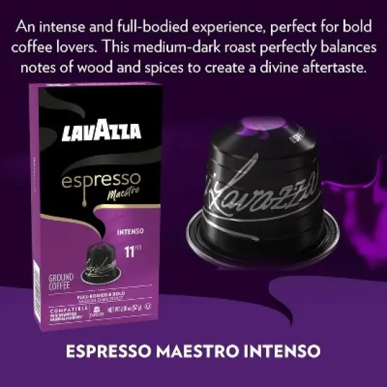 Lavazza Espresso Variety Pack of Aluminum Capsules Compatible with Nespresso* Original Machines, Contains Light, Medium, and Dark Roast (60 Capsules) image {3}