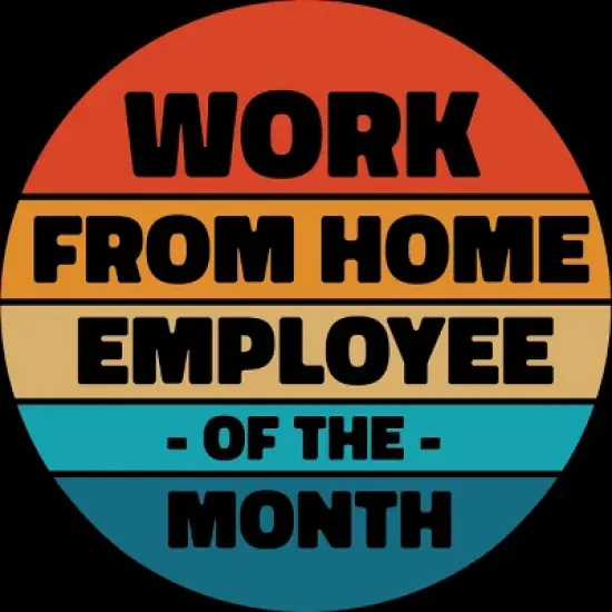 Junior's Design By Humans Home office - employee of the month By RandomDudeArt T-Shirt image {1}