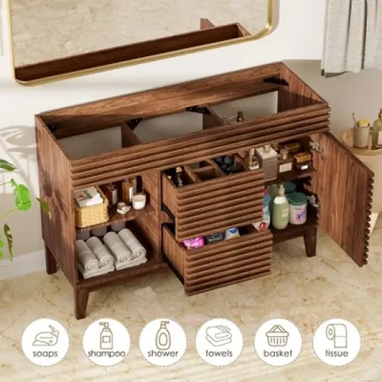 48.0 in. Freestanding Bath Vanity Cabinet without Top Assembly required image {2}