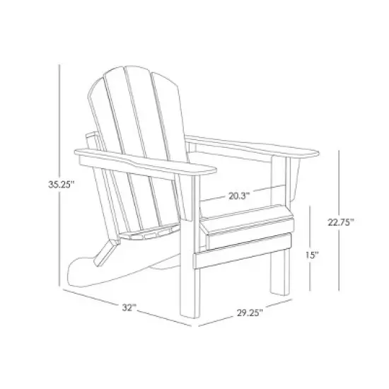 WestinTrends Malibu HDPE Outdoor Patio Folding Poly Adirondack Chair with Side Table (2-Piece Set) image {9}