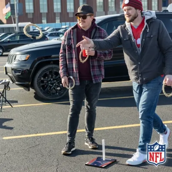 NFL New England Patriots Solid Wood Quoits Toss Game image {8}