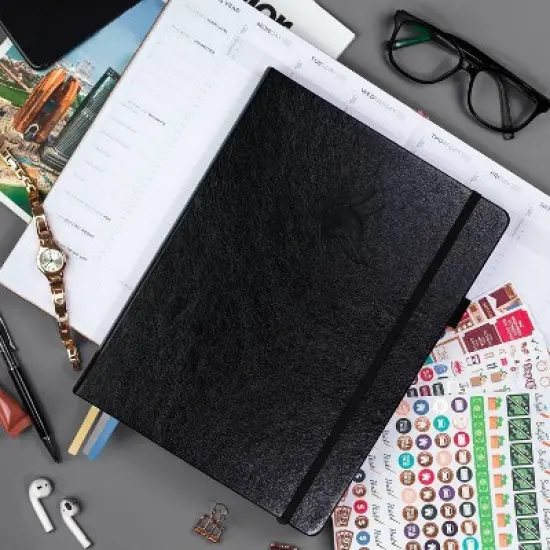 Undated PRO Schedule Planner Weekly/Monthly Black - Clever Fox image {5}