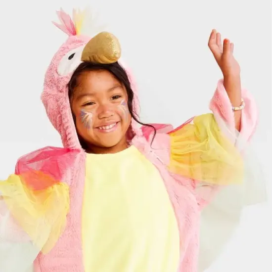 Toddler Parrot Halloween Costume Jumpsuit - Hyde and EEK! Boutique&trade; Pink image {2}