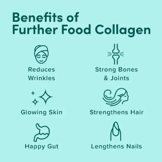 Further Food Collagen Peptides Powder + Beauty Mushroom - Vanilla - 10.37oz image {4}