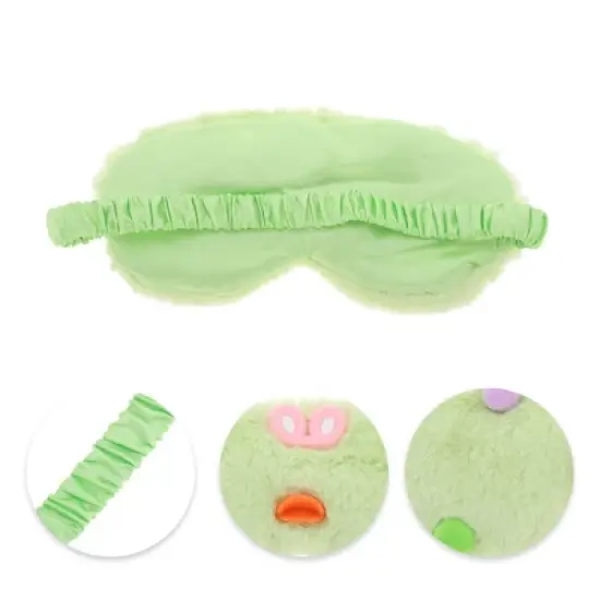 Unique Bargains Portable Funny Strap Eye Mask Green 1 Pc image {1}