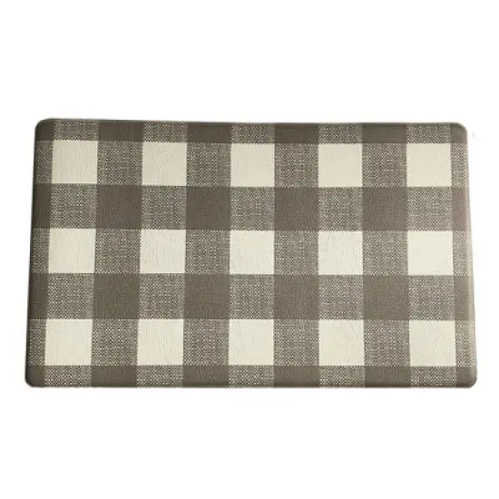Farmhouse Living Buffalo Check Rustic Comfort Anti Fatigue Kitchen Mat - Elrene Home Fashions image {1}