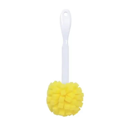 Lola Products The Original Flower Shaped Kitchen Foam Sponge Bottle Brush, No Slip Grip Handle, Dishwasher Safe, 1 Pack image {4}