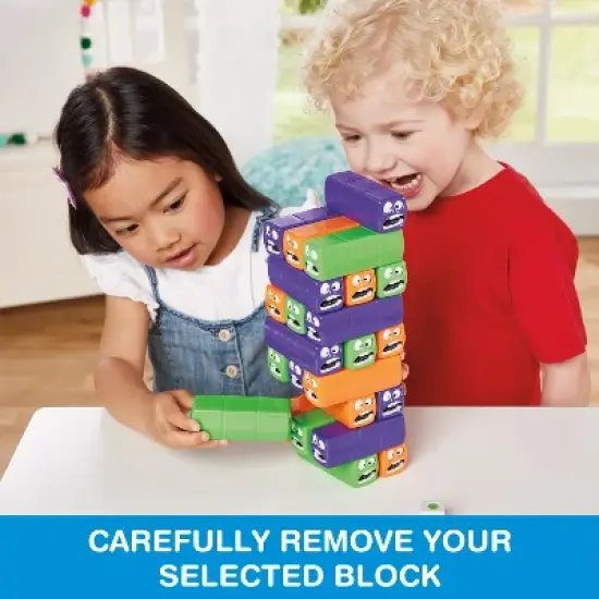 Game Zone Wiggly Worms For 2-4 Players, Ages 3+, Tower Block Stacking Game, Kids & Family Multiplayer image {3}