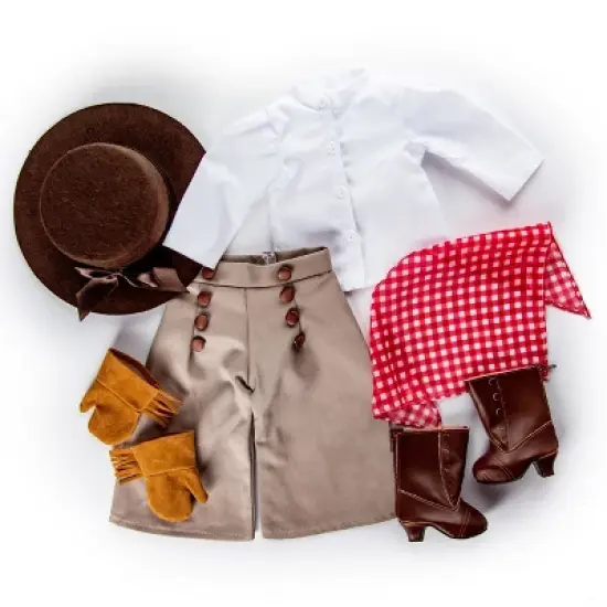 The Queen' Treasures 18" Doll 13 pc Frontier Outfit and Horse, Fits American Girl image {5}
