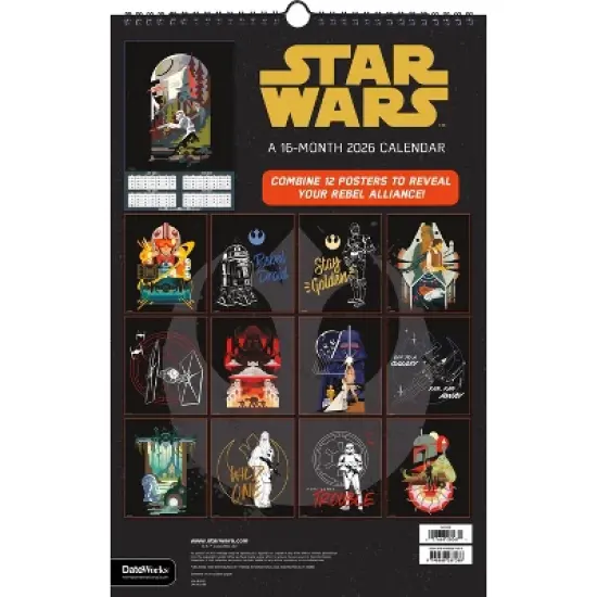 Star Wars 2026 11"x17.2" Oversized Calendar image {4}