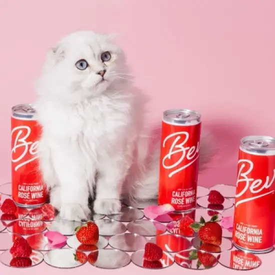 Bev California Ros&eacute; Wine - 4pk/250ml Cans image {3}