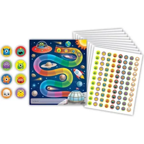 Teacher Created Resources&reg; Out of this World Reward Trackers with Stickers, 3 Packs image {1}