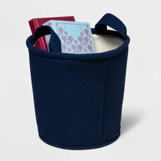 Waffle Kids' Storage Basket Navy - Pillowfort&trade; image {2}