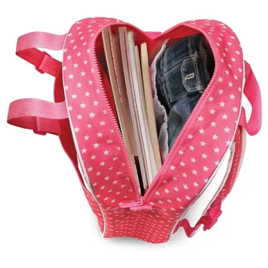 Badger Basket Doll Travel Backpack with Plush Friend Compartment - Star Pattern image {5}