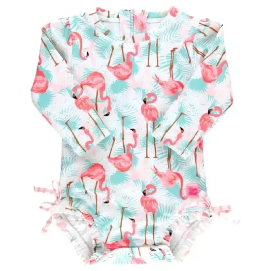 RuffleButts Baby Girls Long Sleeve One Piece image {6}
