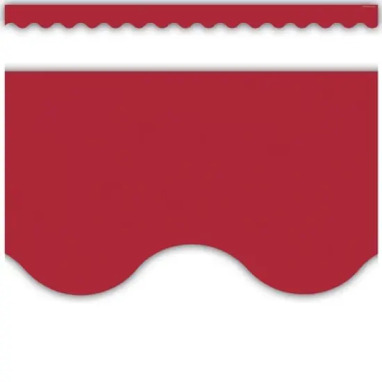 Teacher Created Resources&reg; Cranberry Red Scalloped Border Trim, 35 Feet Per Pack, 6 Packs image {2}