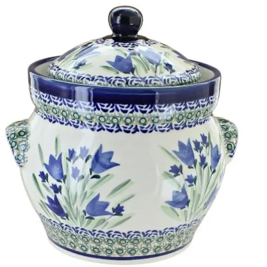 Blue Rose Polish Pottery 1125 Zaklady Small Container image {3}