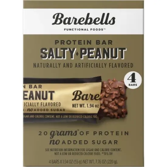Barebells Nutrition Bars - Salty Peanut - 7.76oz/4pk image {2}