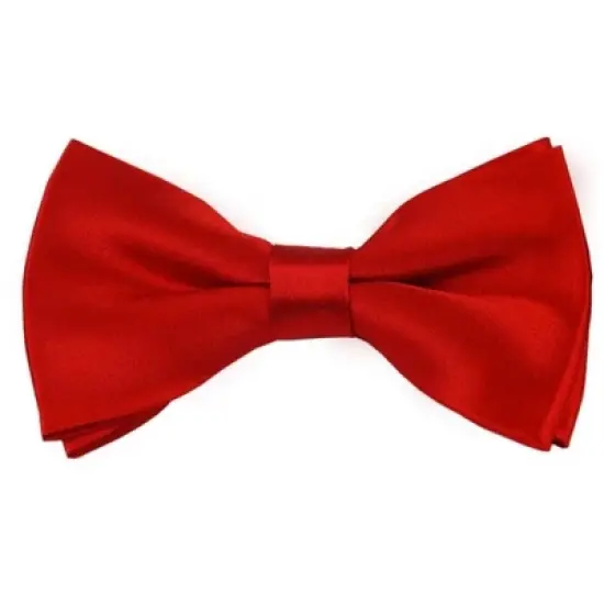 Men's Solid Color 2.5 W And 4.5 L Inch Pre-Tied adjustable Bow Ties image {2}