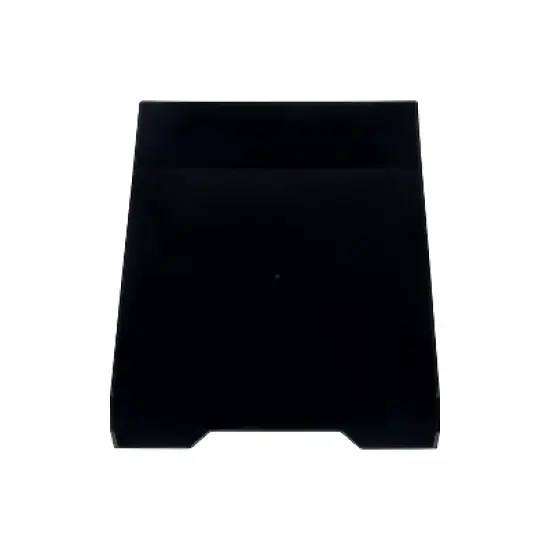 JAM Paper Stackable Front Loading Letter Tray Letter Size Black Plastic 2/Pack (344BLA) image {1}