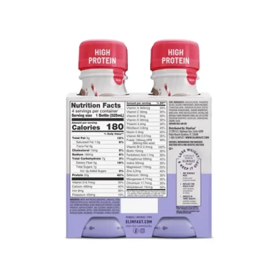 SlimFast Advanced Nutrition High Protein Meal Replacement Shakes - Creamy Chocolate

 image {1}