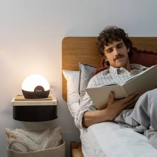 Lumie Bodyclock Glow 150 Wake-Up Light Alarm Clock with Sunrise and Sunset image {10}