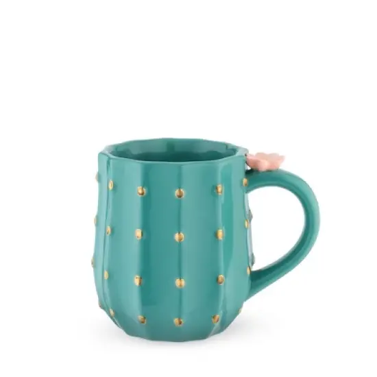Pinky Up Cactus Mug, Tea Cup, Cactus coffee cup, Ceramic Mug, Coffee & Tea Accessories, Cute Succulent Mugs, 10oz, set of 1 image {7}