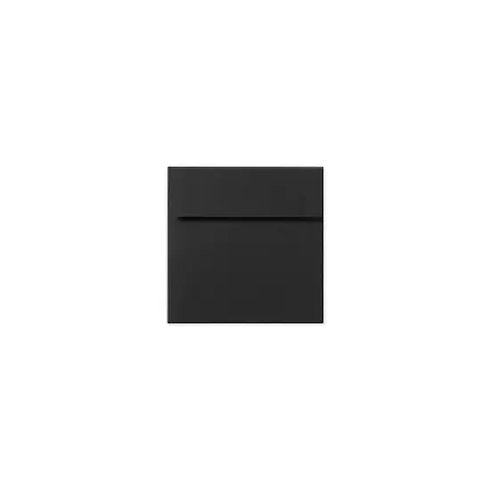 LUX 80 lb 6 1/4" x 6 1/4" Peel & Press Square Envelopes Midnight Black 250/Box LUX-8530-B-250 image {1}