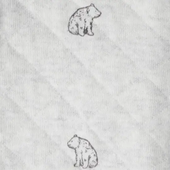 Little Planet By Carter's Organic Baby 2pc Quilted Hooded Set - Gray image {2}