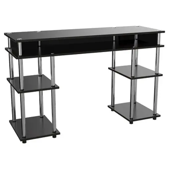 Designs2Go No Tools Student Desk with Shelves - Breighton Home image {6}