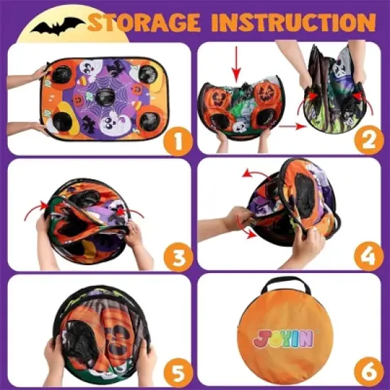 Joyfy Halloween Outdoor Toys, Toss Game Board with Bean Bag for Kids, Beach Yard Camping Outside Play Toy, Halloween Family Party Favor Supplies image {4}