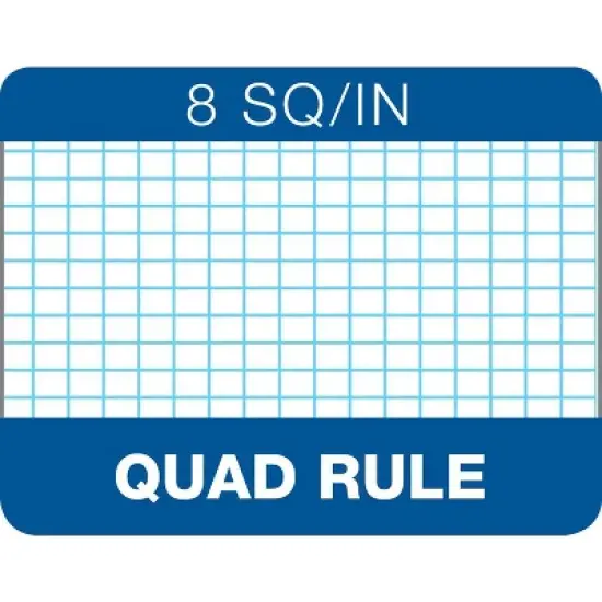 TOPS Quadrille Pads 8 Squares/Inch 8 1/2 x 11 White 50 Sheets 33081 image {6}
