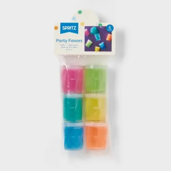 6ct Glow in The Dark Putty - Spritz&trade;: Multicolor Party Favor Toys for Kids, Goodie Bags, All Occasions, Ages 4+ image {3}
