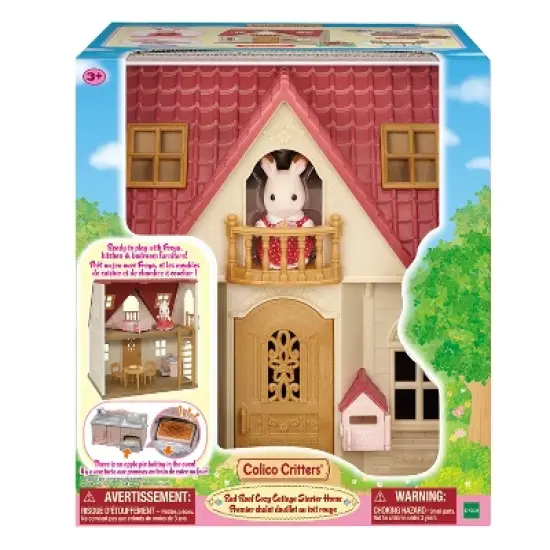 Calico Critters Red Roof Cozy Cottage, Dollhouse Playset with Figure, Furniture and Accessories image {8}