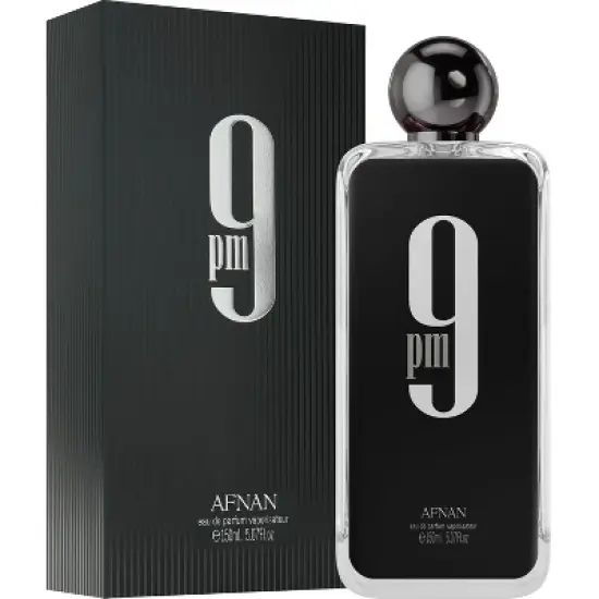 Afnan 9 PM Eau De Parfum for Men 5 Oz Long Lasting Woody Fruity Fragrance Spray image {1}