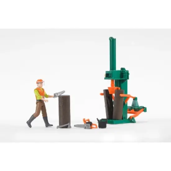 Bruder bworld Logging Set with Man, Chainsaw, Axe, Accessories image {3}