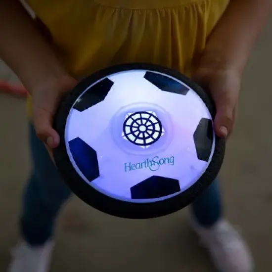 HearthSong Indoor Light Up Air Hover Soccer Game with Two Goals image {6}