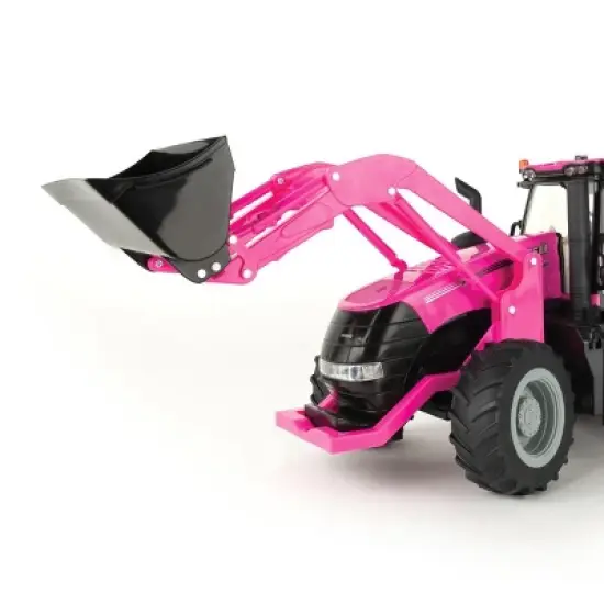 1/16 Big Farm Case IH Magnum PINK Tractor with Loader and Lights & Sounds, 47430 image {2}