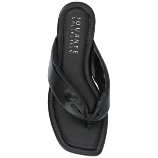 Journee Collection Womens Kyleen Tru Comfort Foam Flip Flop Puffy Sandal image {3}