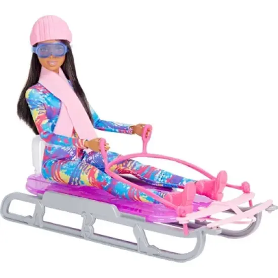 Barbie Winter Sports Sled Doll image {4}