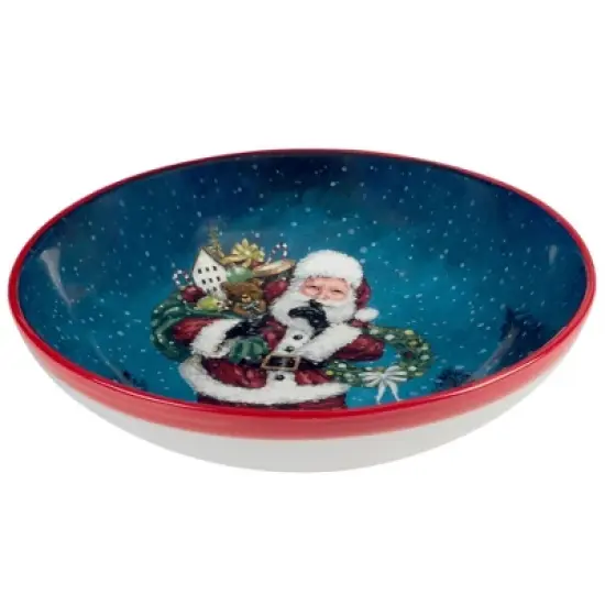 Certified International 128oz Santa's Secret Serving/Pasta Bowl image {1}